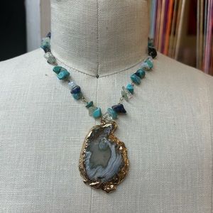 Blue Stone Necklace